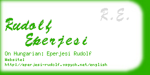 rudolf eperjesi business card